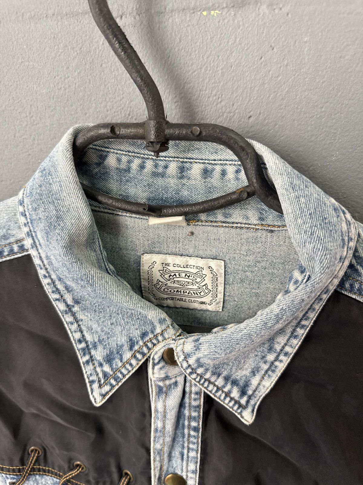 14th Addiction 🔥Sick Y2K Omkoe Leather Western Shirt Goth Punk Size US XL / EU 56 / 4 - 5 Thumbnail