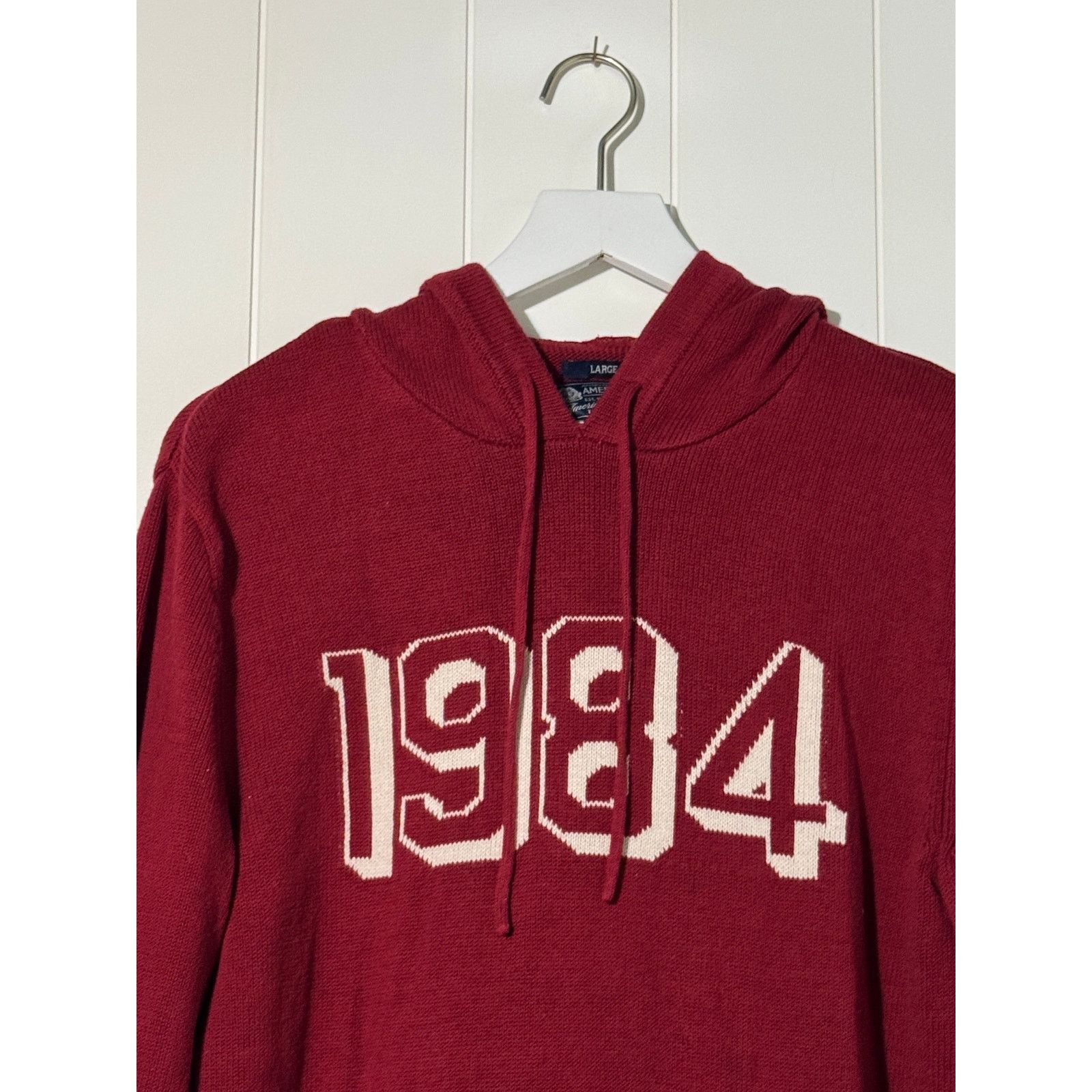 Other American Rag Sweater Drawstring Hood Red Cotton Size Large Size L / US 10 / IT 46 - 3 Thumbnail