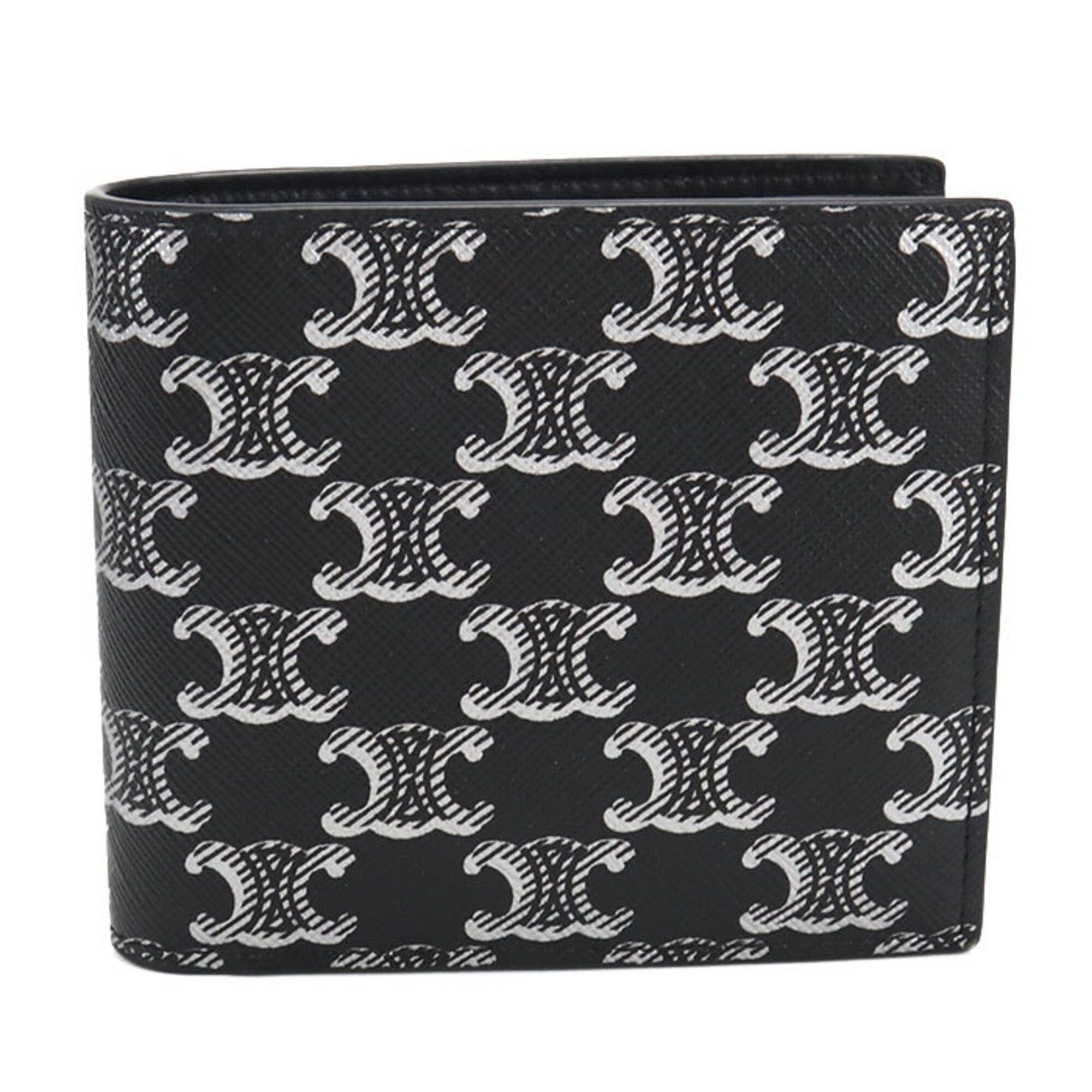 Celine CELINE Bifold Wallet 10C87 Triomphe Canvas Men's Black Size ONE SIZE - 1 Thumbnail