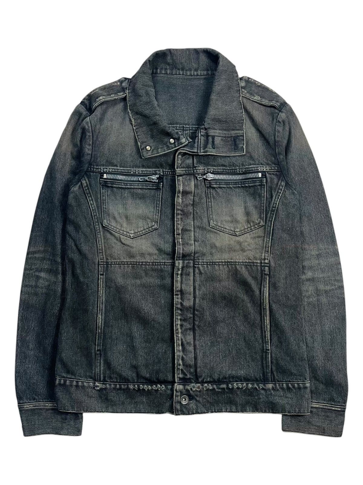 If Six Was Nine 20000s Attachment - Riri Zips Biker Denim Jacket Size US M / EU 48-50 / 2 - 2 Thumbnail