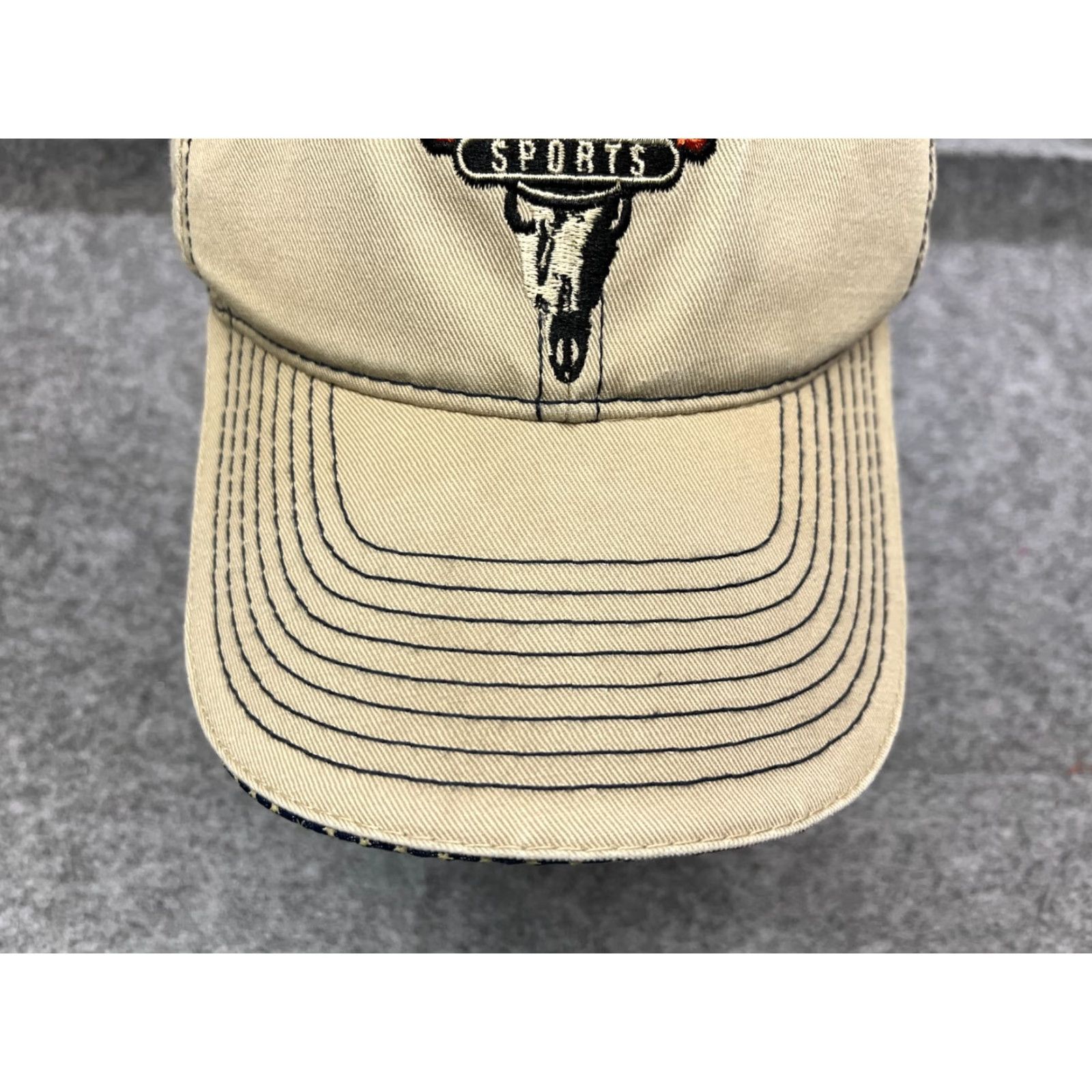 Vintage Outdoor Cap Hat Adult One Size Ivory Cotton Firearms Size ONE SIZE - 3 Thumbnail