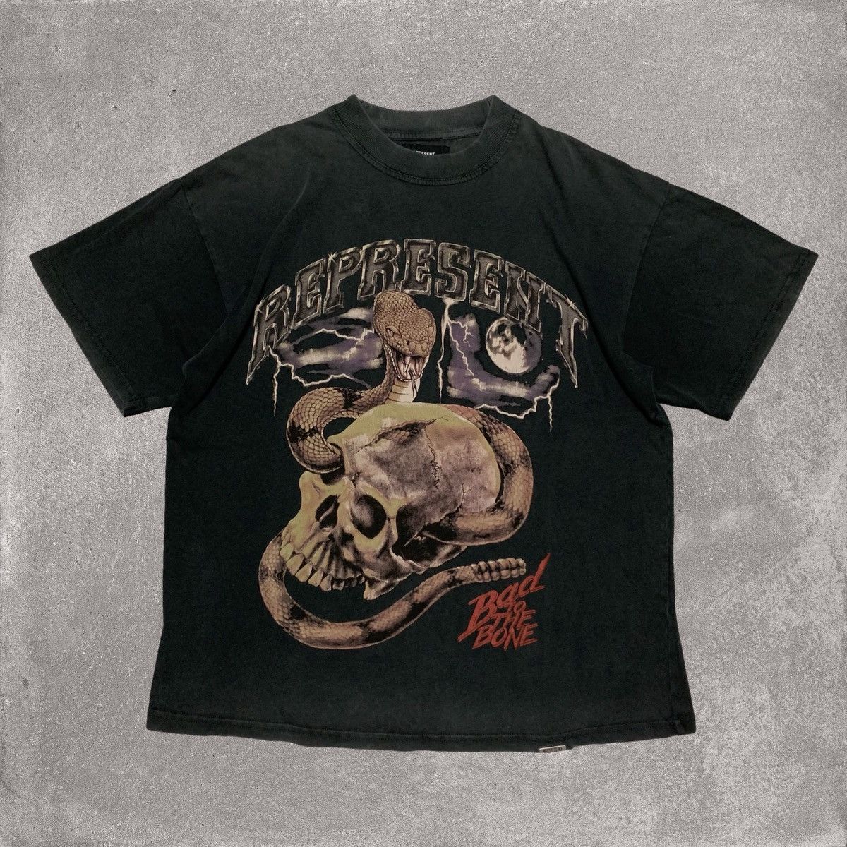 Represent Clo. Represent Small Bad To The Bone Vintage Black Tee Size US S / EU 44-46 / 1 - 1 Thumbnail
