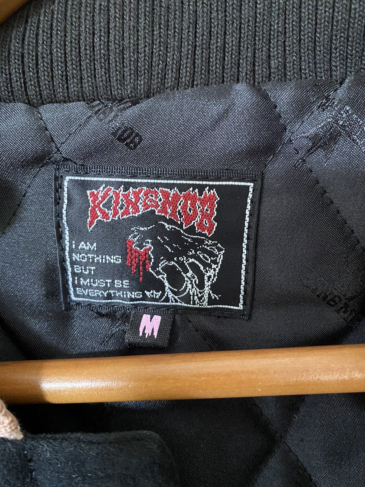 1990s KING MOB Punk Label Japan Embroidered Bat padded
