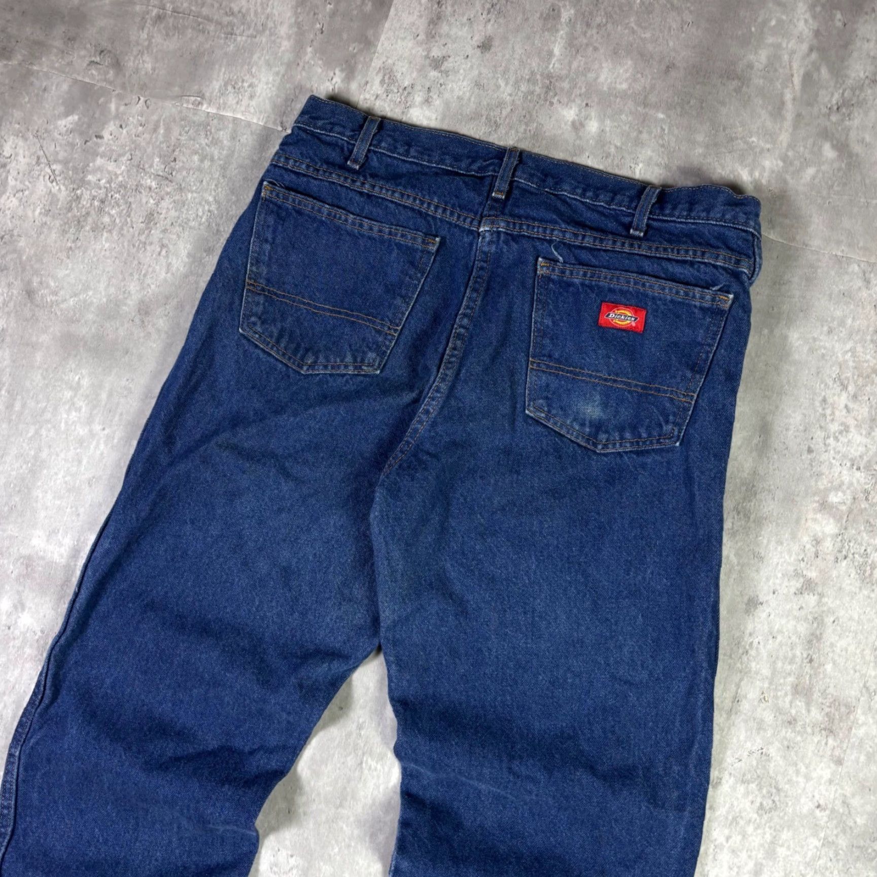 Dickies Dickies Jeans Dark Wash 5-Pocket 32x30 Straight Leg Workwear Mens Vintage? No 32 Blue) Size US 32 / EU 48 - 7 Thumbnail
