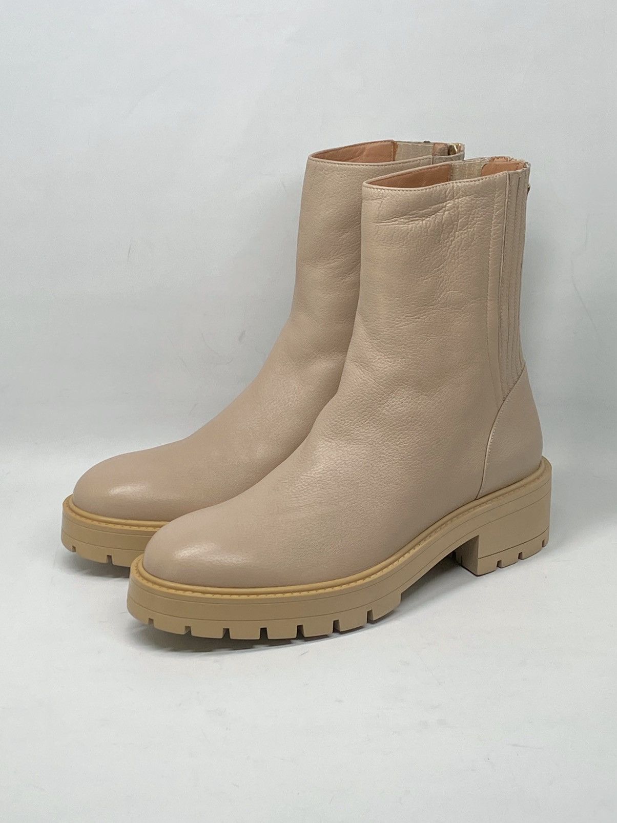 Aquazzura Aquazzura Saint Honore Leather Combat Booties size 40 Size US 10 / IT 40 - 5 Thumbnail