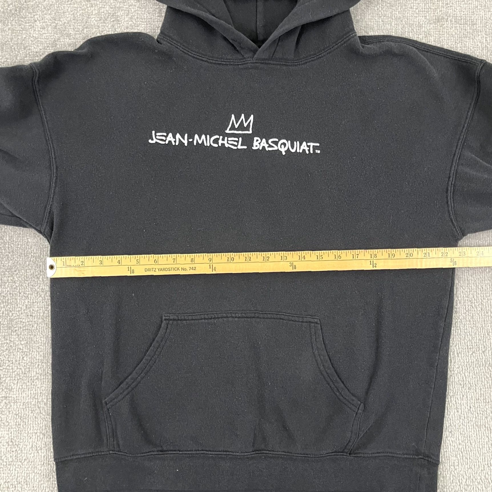 Vintage Jean Michael Basquiat Hoodie Adult Mens L/XL Black Graphic Pullover Size US L / EU 52-54 / 3 - 7 Thumbnail
