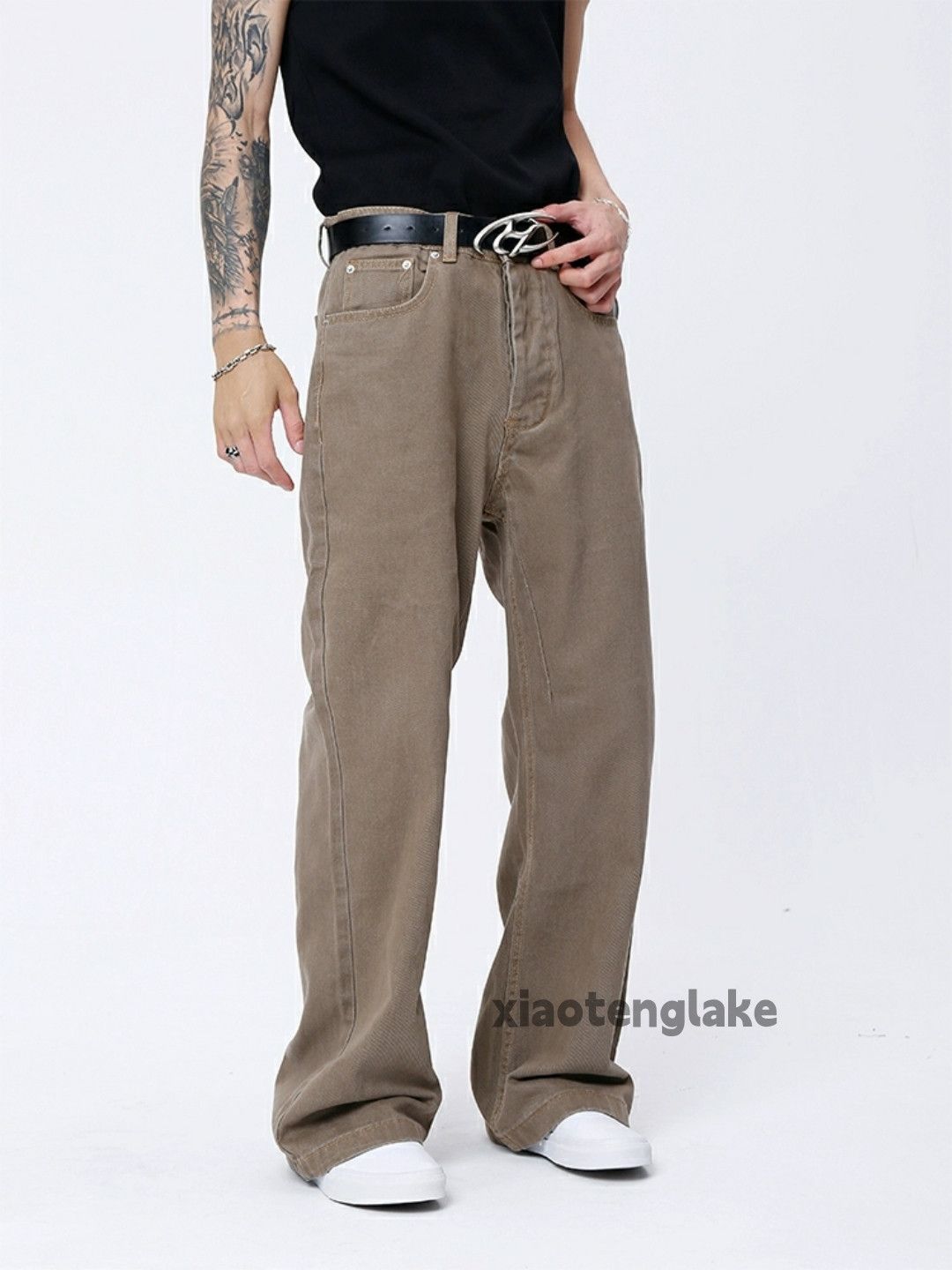 Designer × Jean × Vintage washed faded cleanfit yuppie y2k flared pants Size US 30 / EU 46 - 4 Thumbnail