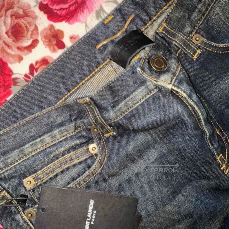 Saint Laurent Paris Saint Laurent Paris Straight denim pants size 29 i Size US 29 - 4 Thumbnail