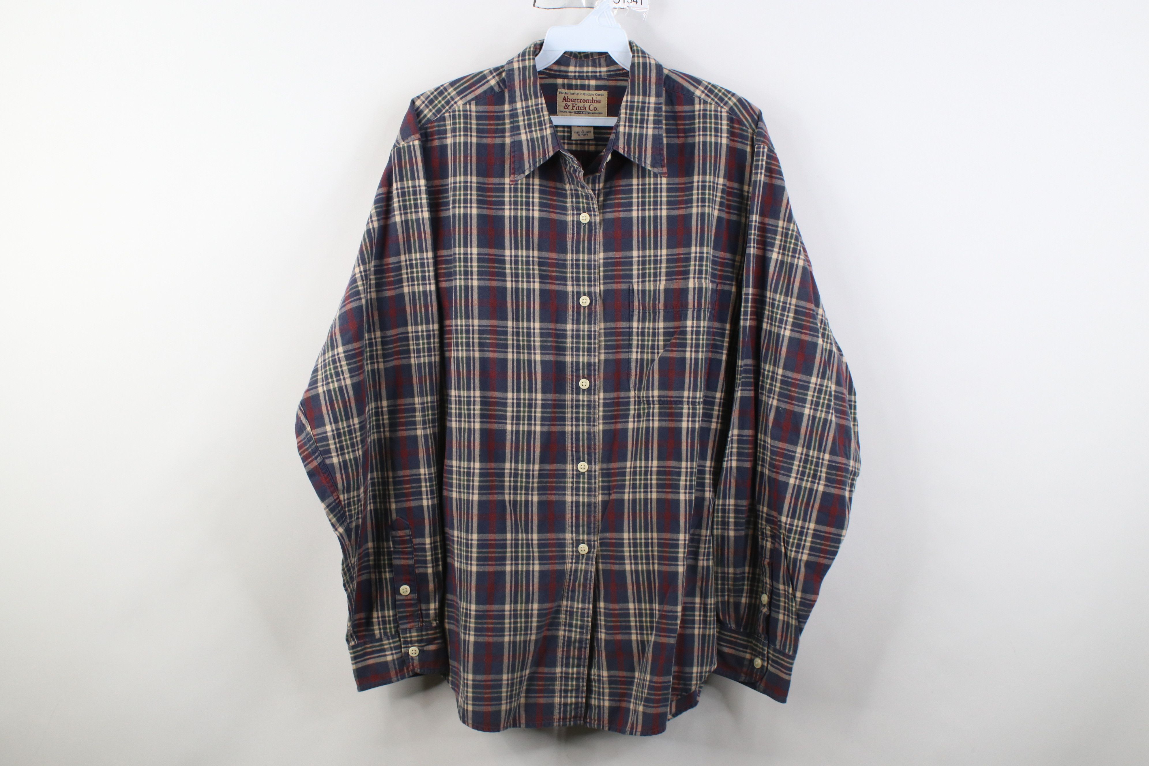 Abercrombie & Fitch Vintage 90s Abercrombie & Fitch Collared Button Shirt Plaid Size US L / EU 52-54 / 3 - 1 Thumbnail