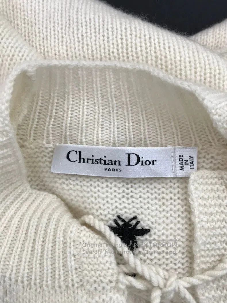 Dior Dior White Bee Cashmere Sweater. Size US M / EU 48-50 / 2 - 3 Thumbnail