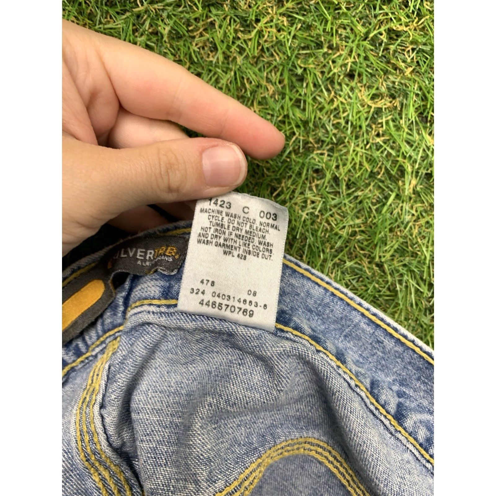 Vintage VINTAGE Levi's SilverTab Baggy Jeans - Men 38x30 Wide-Leg Skater Denim Blues 1990s Grunge USA Mens Size US 38 / EU 54 - 4 Thumbnail