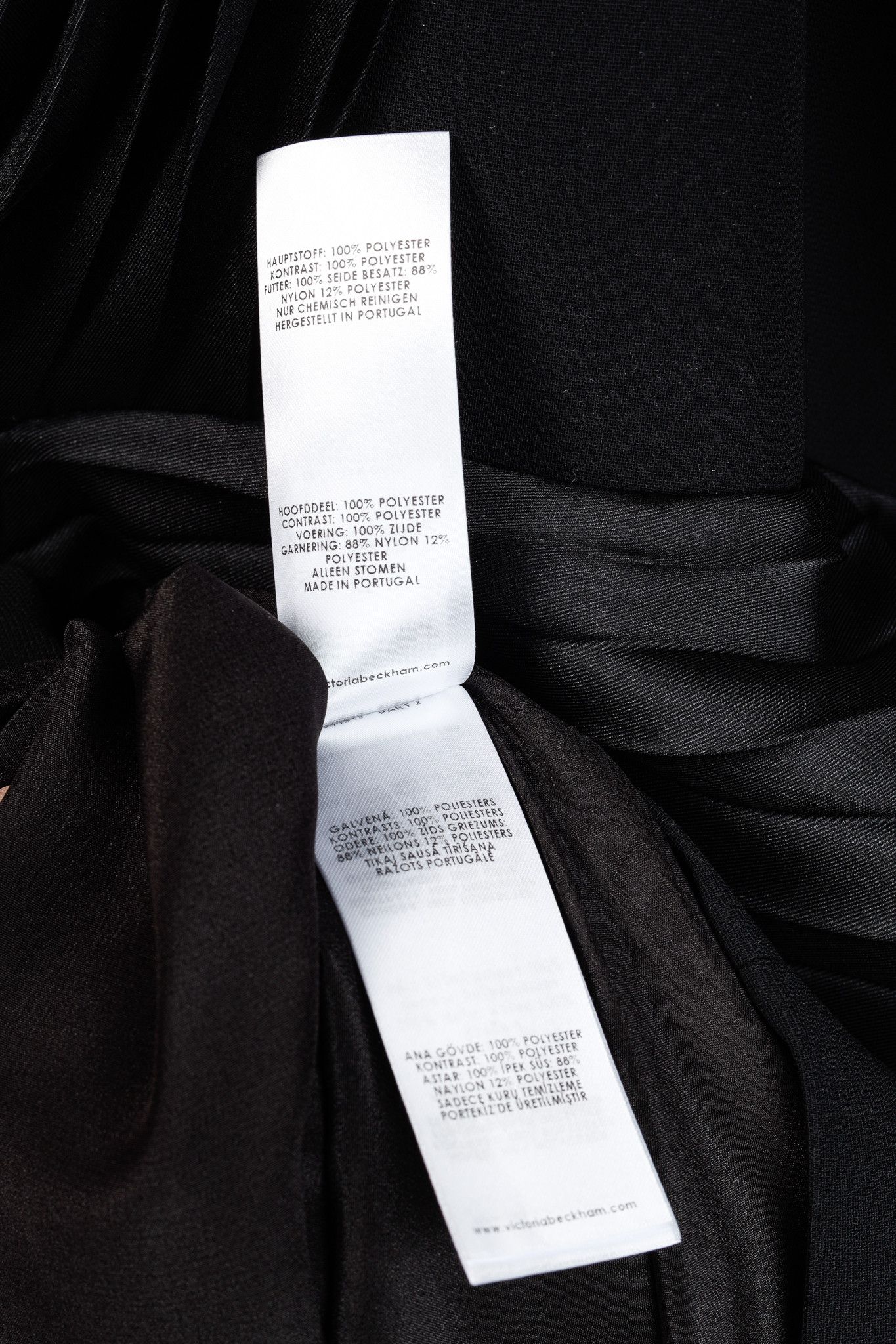 Victoria Beckham Victoria Victoria Beckham PS/19 Black Pleated Mini Dress Size L / US 10 / IT 46 - 12 Thumbnail