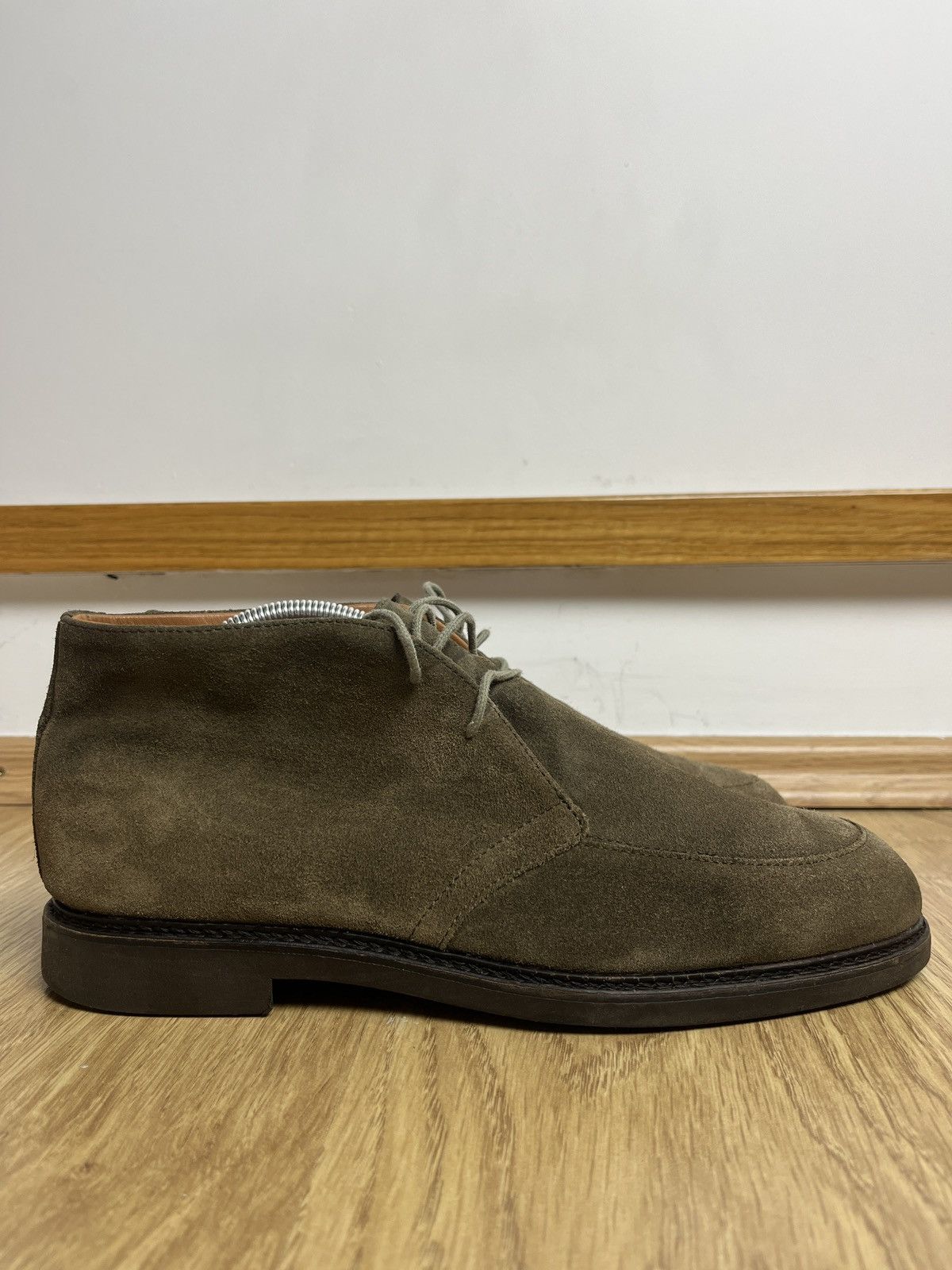 Hackett DDP Hackett London Mens Khaki Suede Chukka Boots Size US 9 / EU 42 - 1 Thumbnail