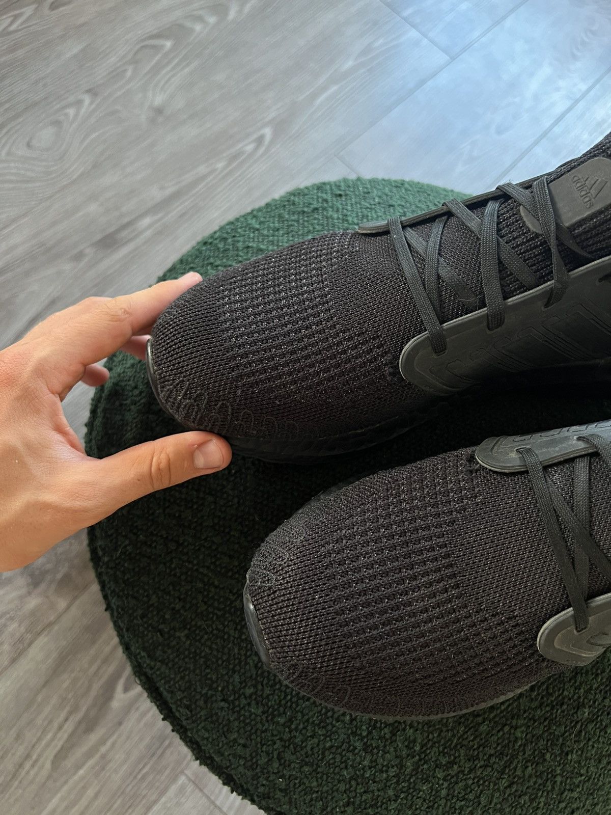Adidas × Designer ‼️Adidas Utraboost Primeblue Triple Black Knit Sneakers‼️ Size US 10.5 / EU 43-44 - 14 Thumbnail