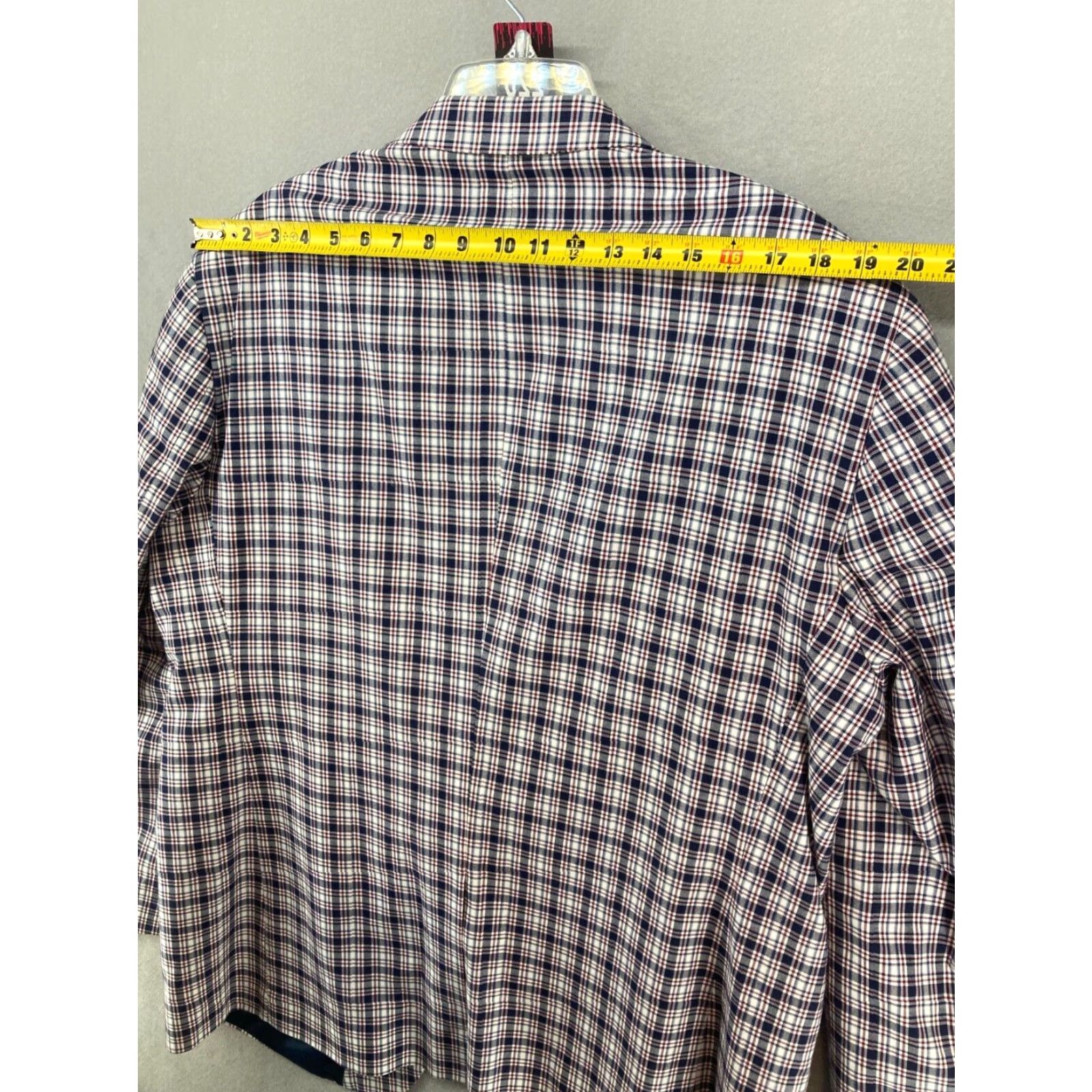 Vintage Mens Plaid Saddlebred Suit Jacket 46R Gentleman Size 46R - 5 Thumbnail
