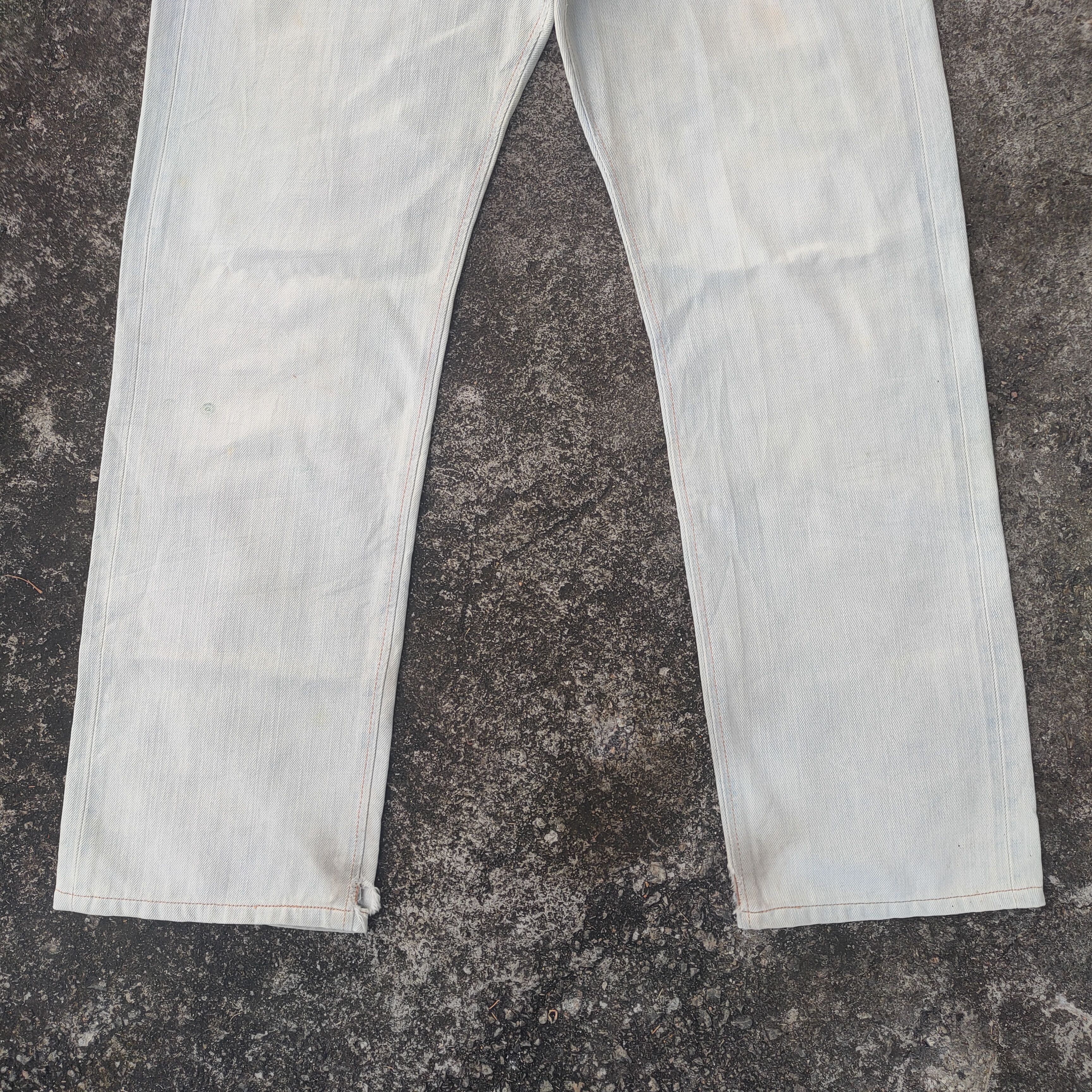 Edwin × Jean × Vintage VINTAGE EDWIN FADED LIGHT BLUE ORANGE TAG JEAN DENIM PANTS Size US 33 - 3 Thumbnail
