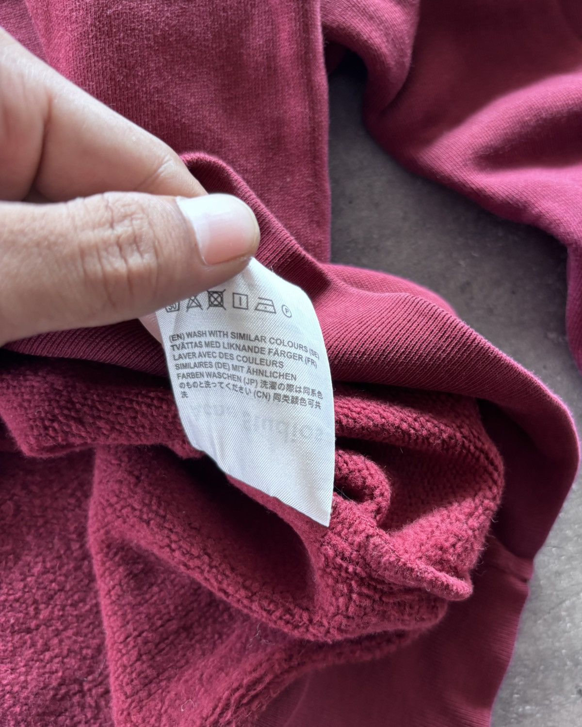 Acne Studios × Japanese Brand 2000s Cane Studios Maroon Crewneck Size US M / EU 48-50 / 2 - 5 Thumbnail