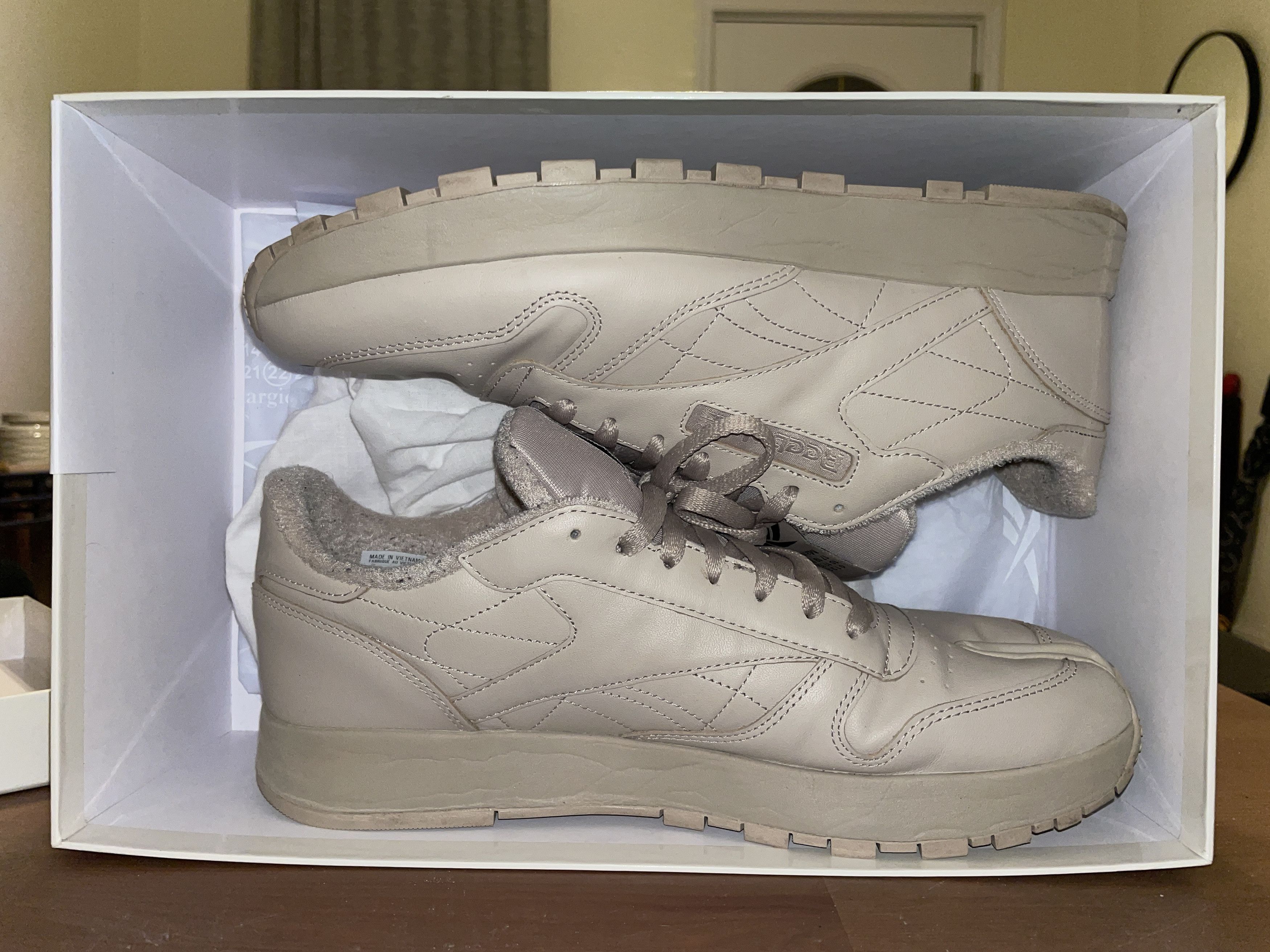 maison margiela x reebok classic leather