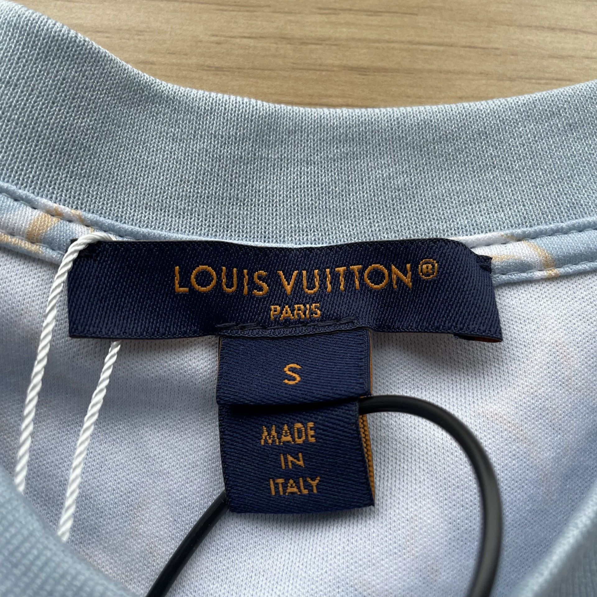 Louis Vuitton LOUIS VUITTON 99 New Blue Crewneck Print Mid-L SS Dress S Size S / US 4 / IT 40 - 5 Thumbnail