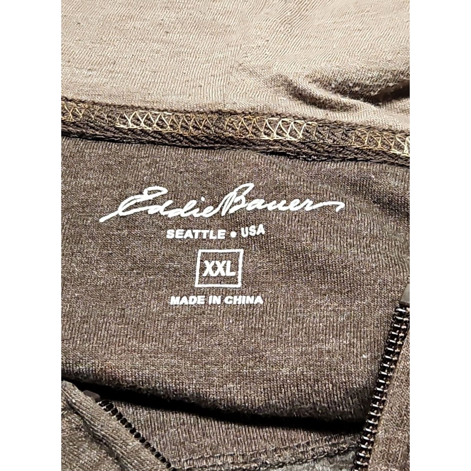 Eddie Bauer Eddie Bauer Hoodie Men 2XL Chocolate Brown Full Zip Hooded Pockets Classic Jacket Style: Full Zip, Zip Up, Long Sleeve, Chest Pockets Size US XXL / EU 58 / 5 - 3 Thumbnail