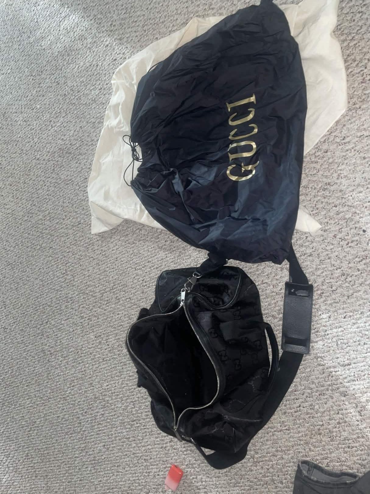 Gucci Gucci Monogram Black Duffle Size 44 - 3 Thumbnail