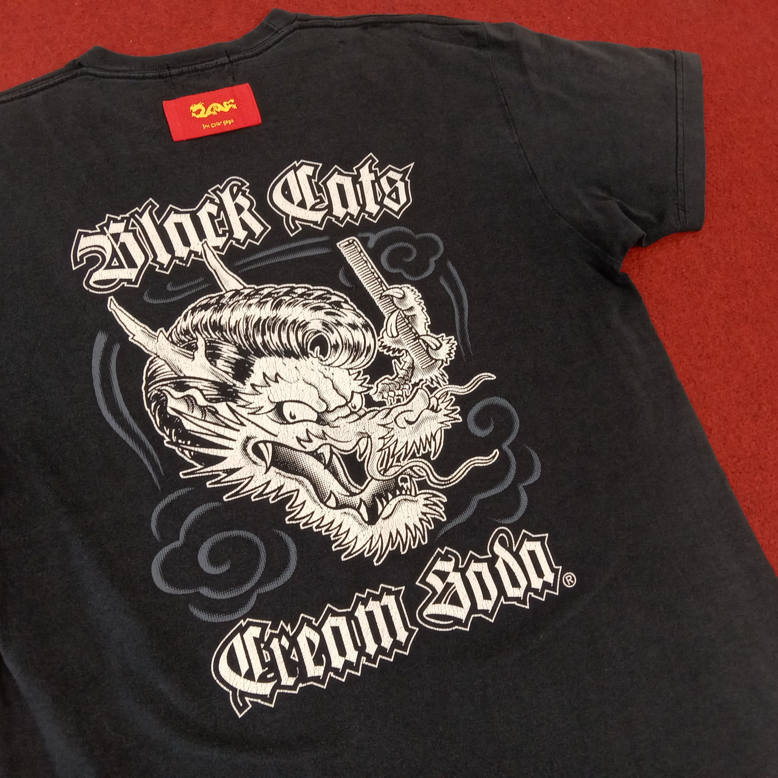 Japanese Brand × Vintage Cream Soda Dragon Design Rock And Roll Tshirt Size US M / EU 48-50 / 2 - 2 Thumbnail