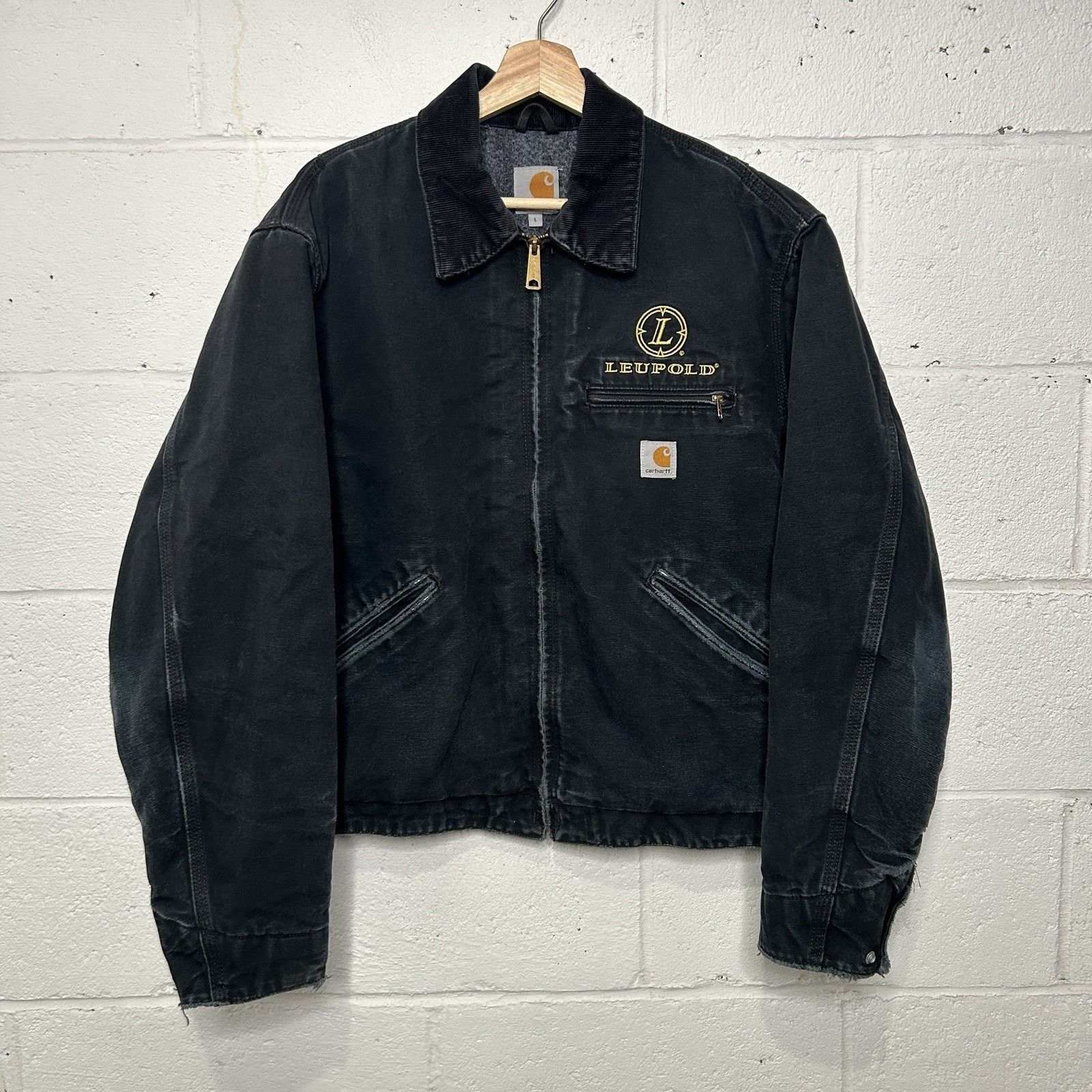 Carhartt Vintage Carhartt Blanketed Detroit Jacket “Black” Leupold Size US L / EU 52-54 / 3 - 1 Thumbnail