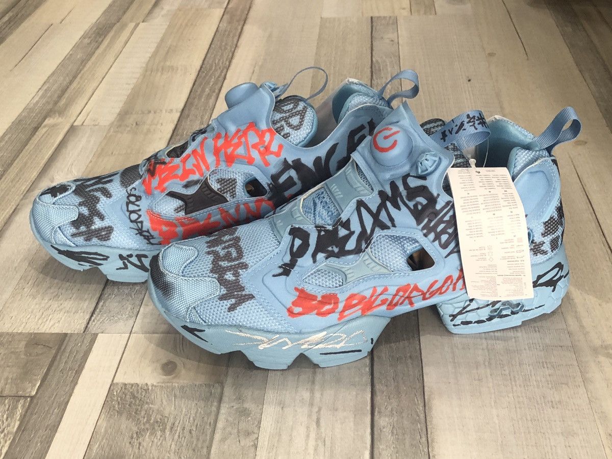 Vetements Vetements X Reebok Graffiti Pump FU Grailed