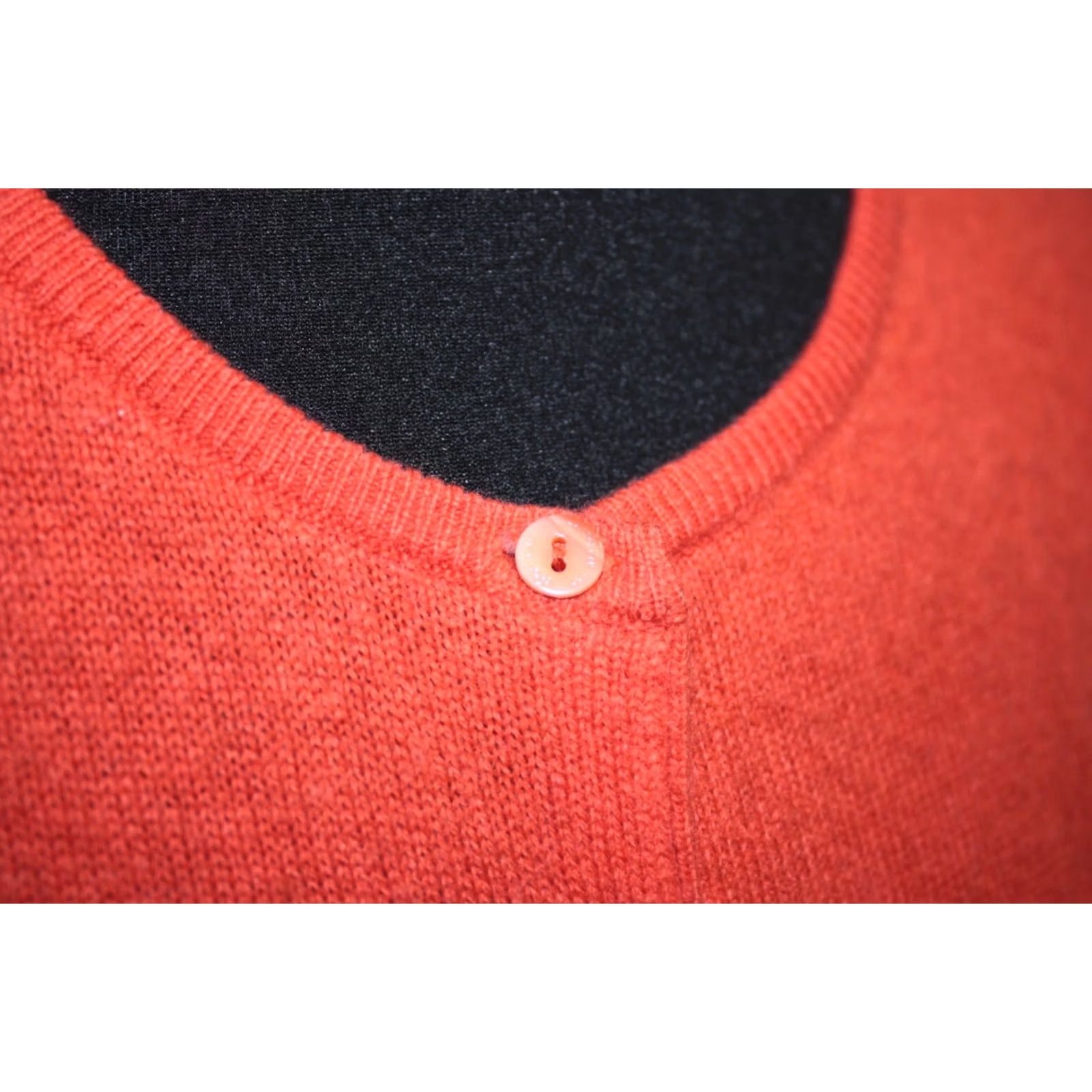 Vintage Princess Goes Hollywood Cardigan Jumper Women's 100% Cashmere Orange Size 38}/> Size XS / US 0-2 / IT 36-38 - 2 Thumbnail