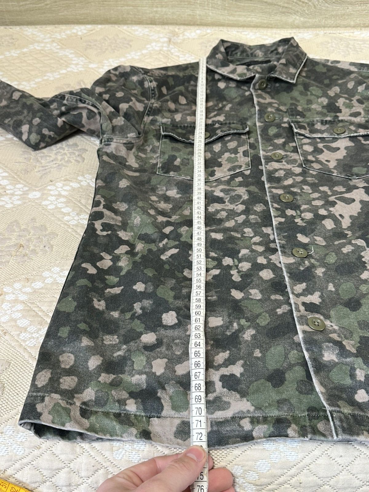 Allsaints 🔥 Allsaints Fassett Camo Overshirt Button Up Shirt Army Size US M / EU 48-50 / 2 - 8 Thumbnail