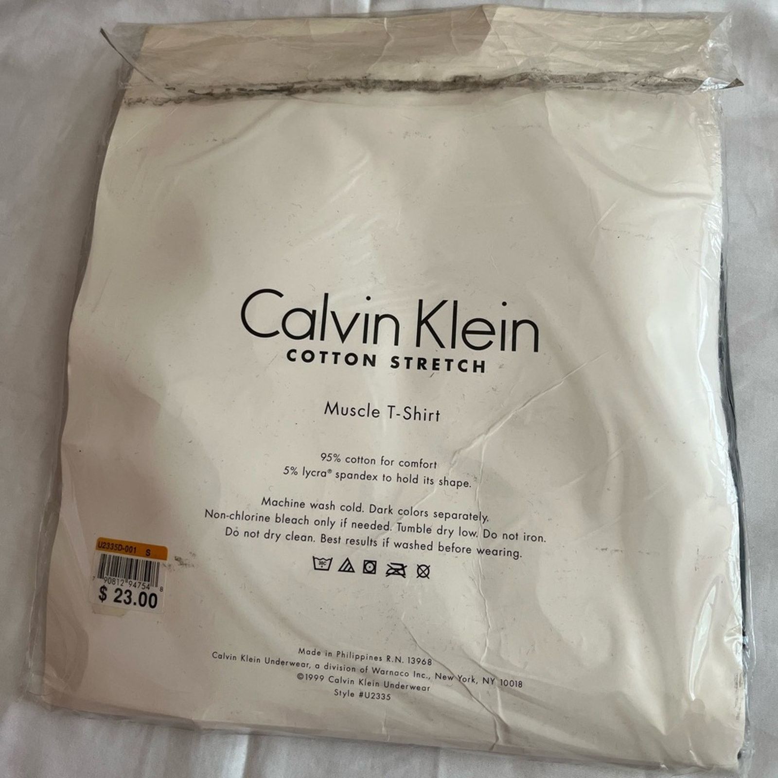 Calvin Klein Calvin Klein Shirt 1pc Cotton Stretch Muscle Black Sz S NWT Size US S / EU 44-46 / 1 - 2 Thumbnail