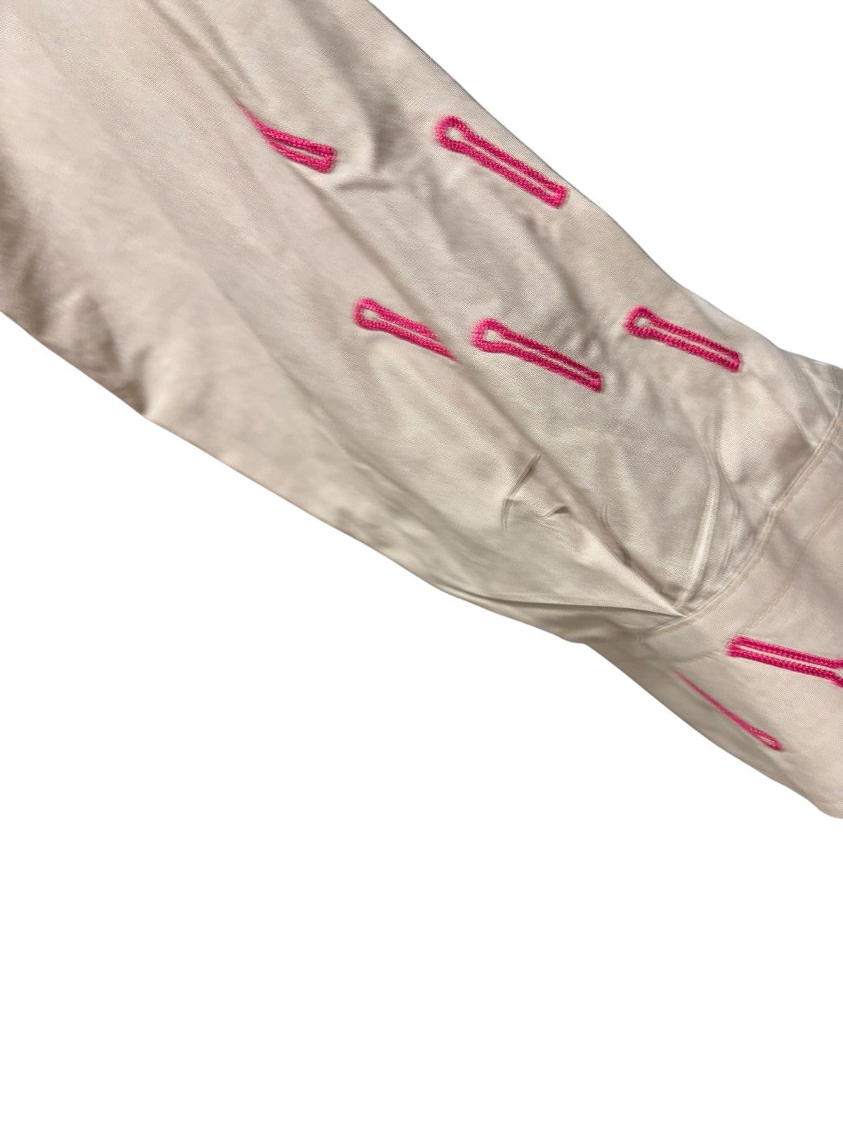 Moschino Archives Moschino Jeans Shirt Italy Beige Pin Embroidery AOP Size US L / EU 52-54 / 3 - 5 Thumbnail