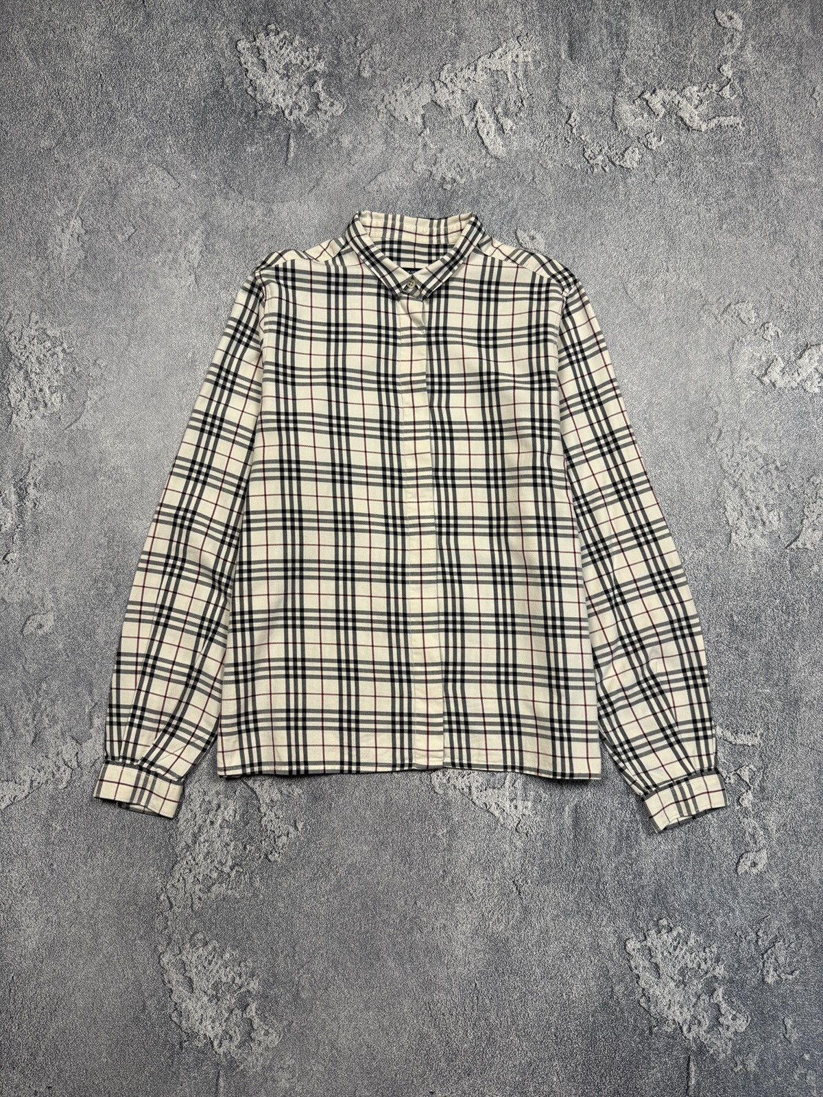 Burberry Vintage Burberry Monogram Cell Shirt Size US M / EU 48-50 / 2 - 1 Thumbnail