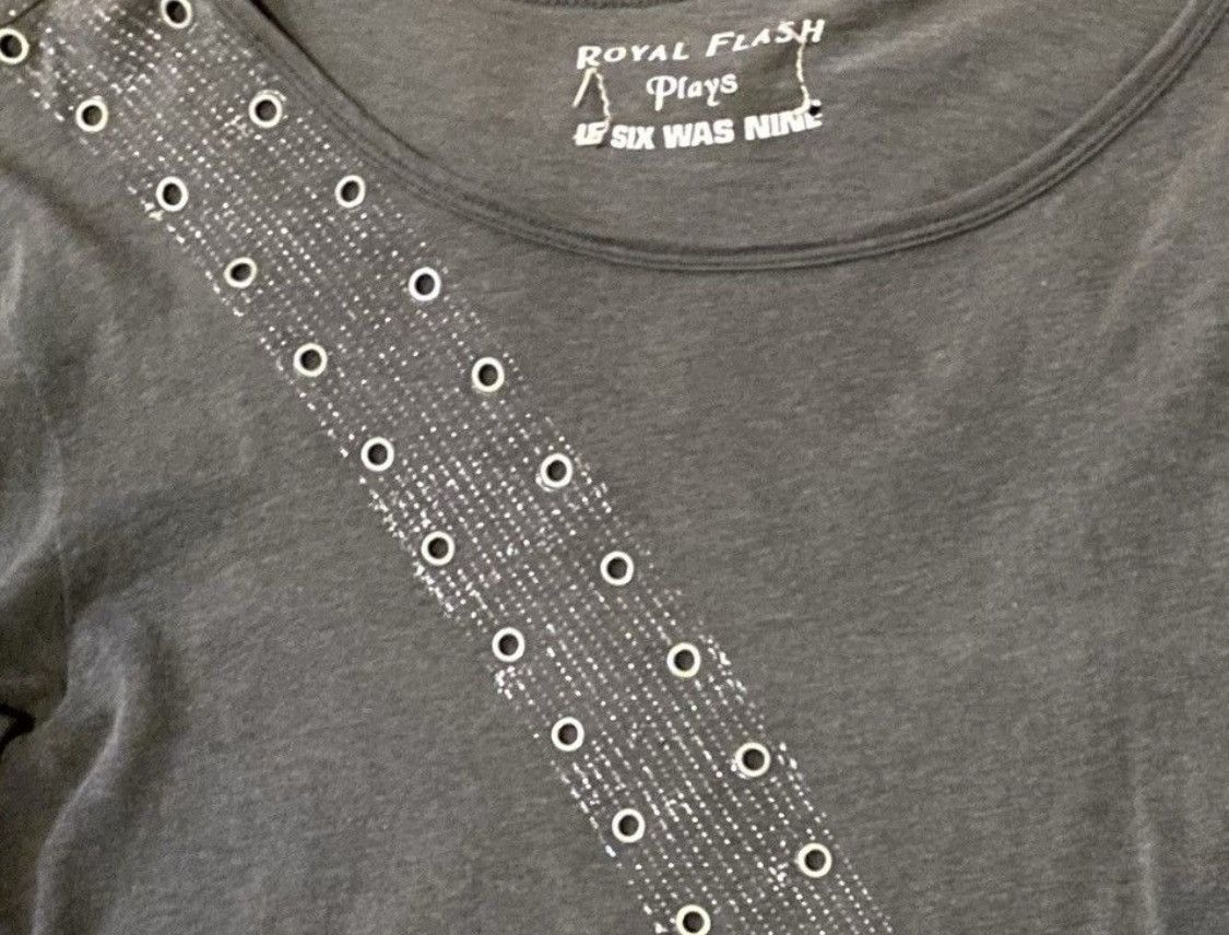 if six was nine royal flash guitar shirt