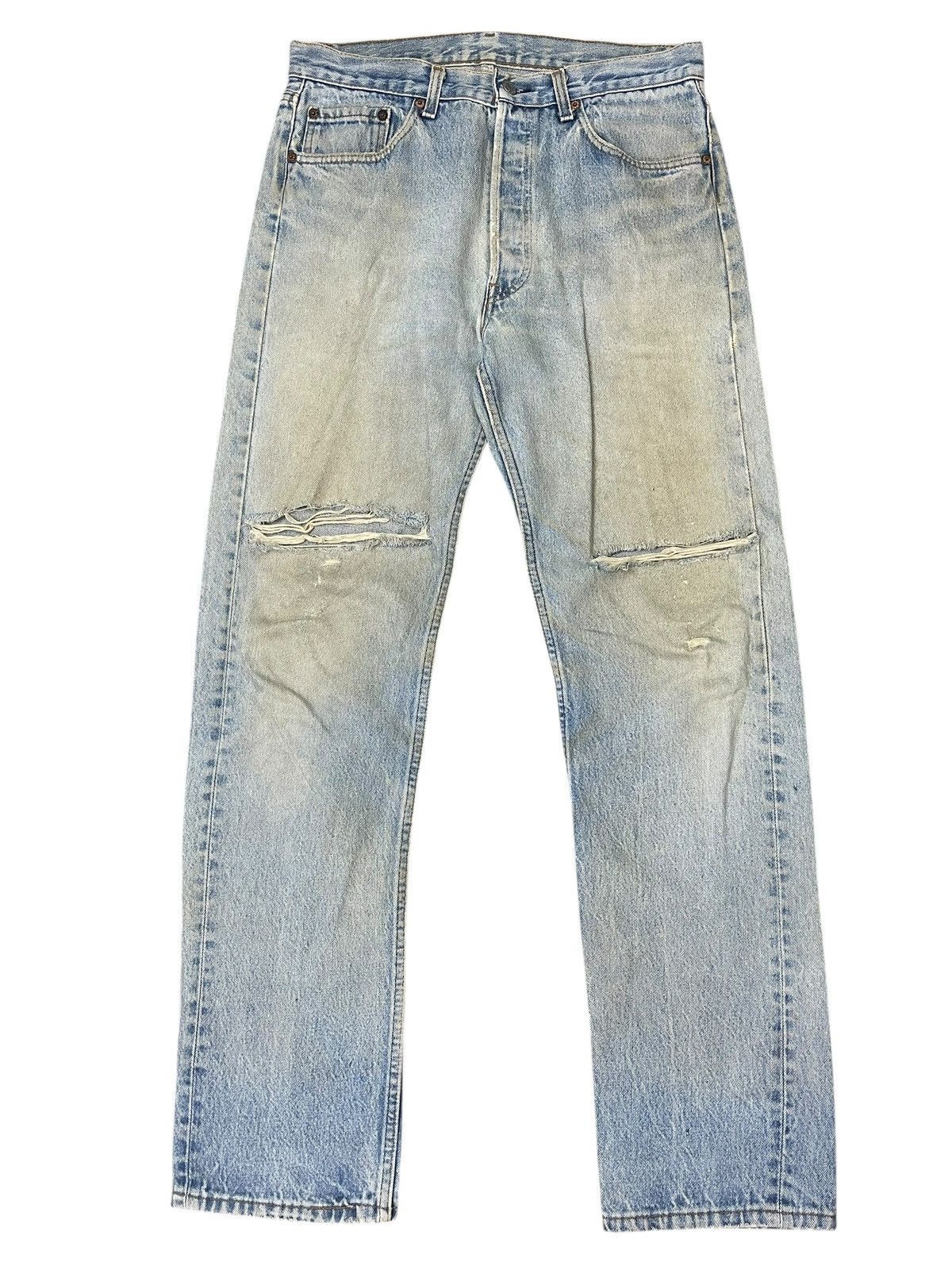 Levi's Vintage Levi’s 501 Jeans Distressed Streetwear Size US 32 / EU 48 - 1 Thumbnail
