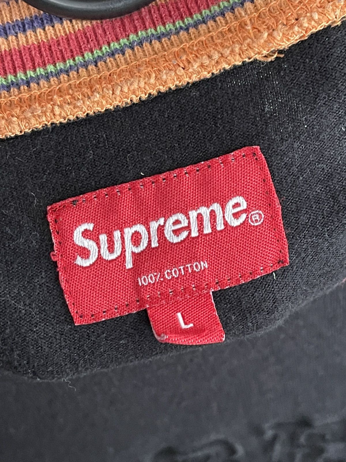Other Supreme Multicolor Striped Rib Neck Long Sleeve T-Shirt Size US L / EU 52-54 / 3 - 7 Thumbnail