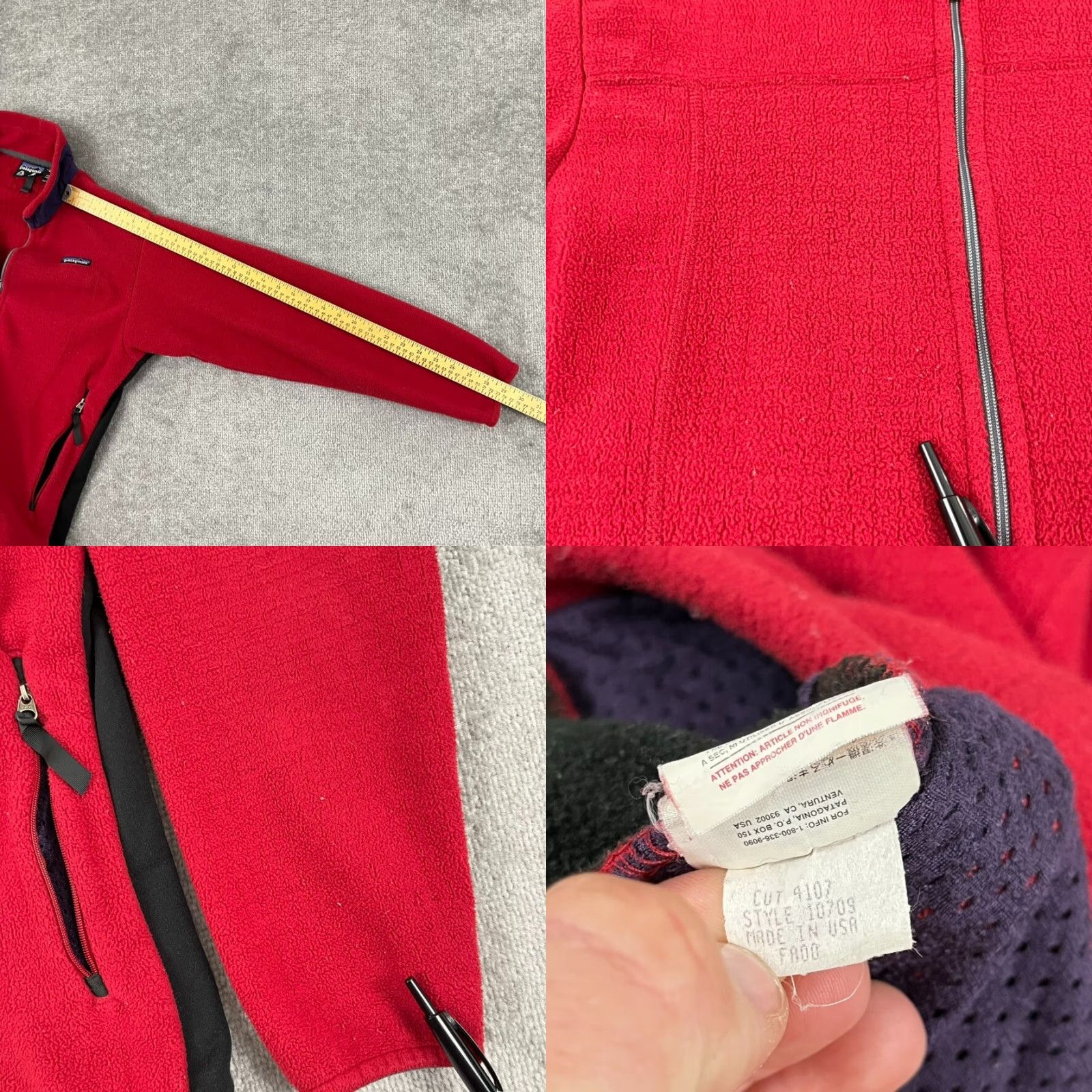 Patagonia VINTAGE Patagonia Jacket Womens M Red Fleece Polartec R3 Radiant Regulator USA Size M / US 6-8 / IT 42-44 - 8 Thumbnail