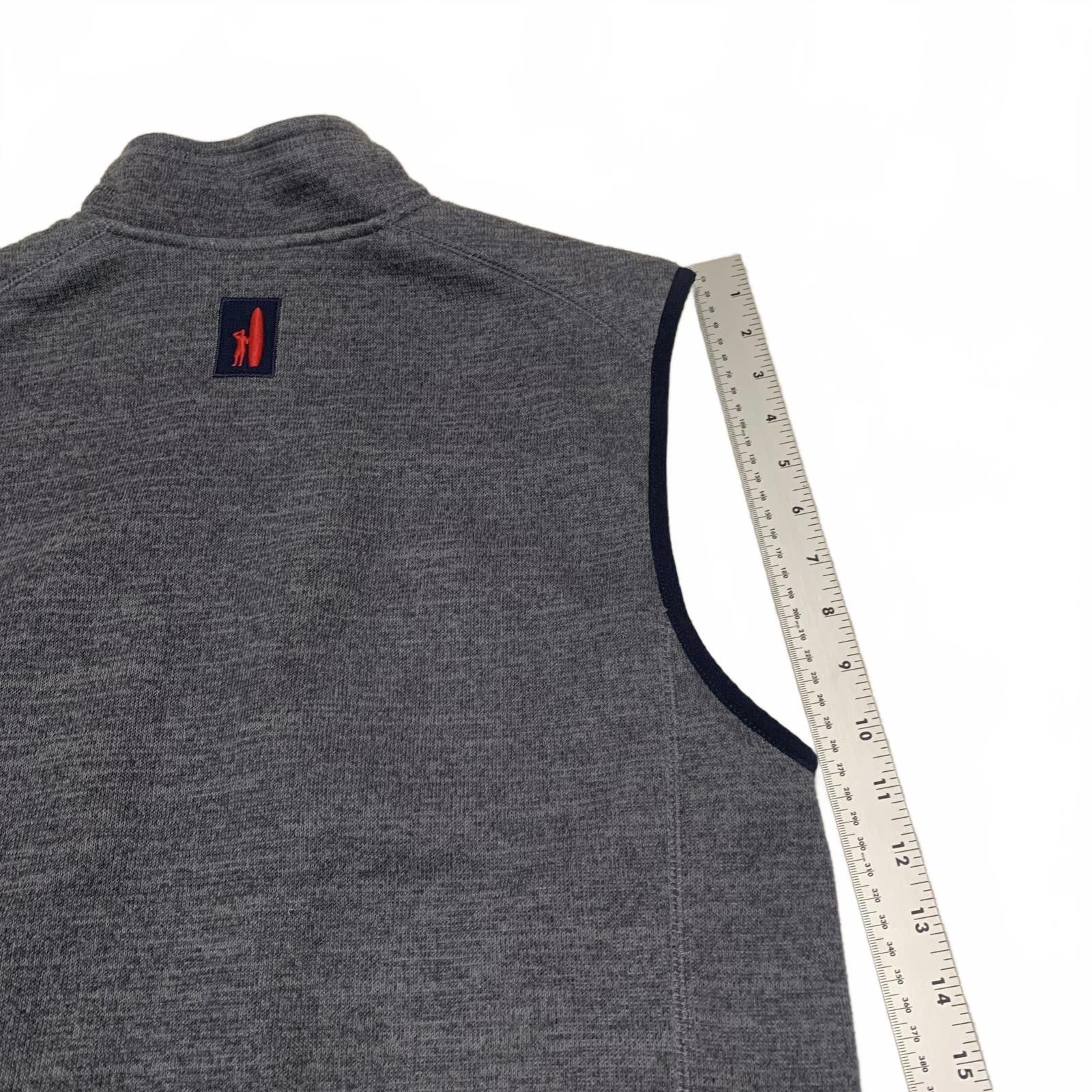 johnnie-O Johnnie-O West Coast Prep Men's Size Medium Grey Fleece Vest Size US M / EU 48-50 / 2 - 5 Thumbnail