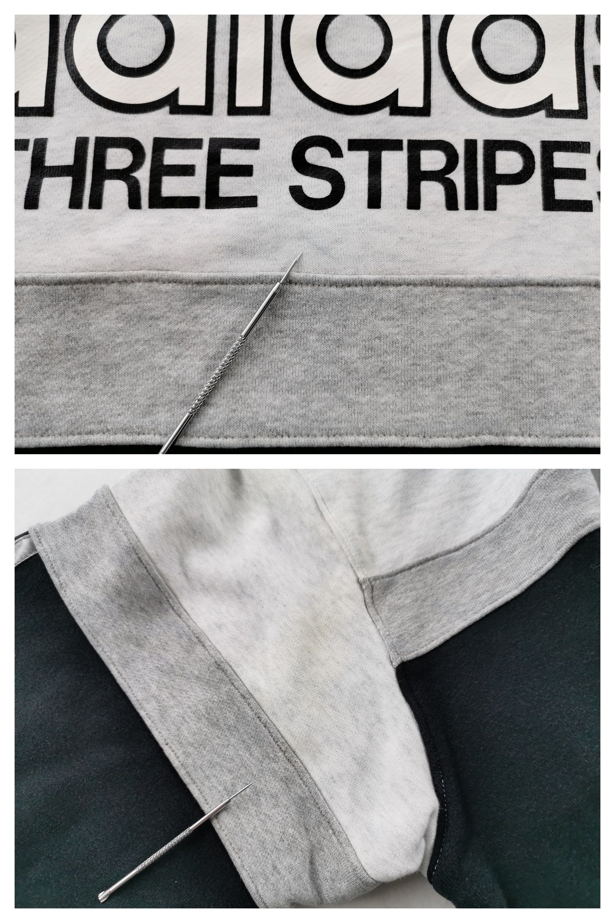 Adidas Vintage 90s Adidas Trefoil Three Stripe Sweatshirt Size US L / EU 52-54 / 3 - 7 Thumbnail