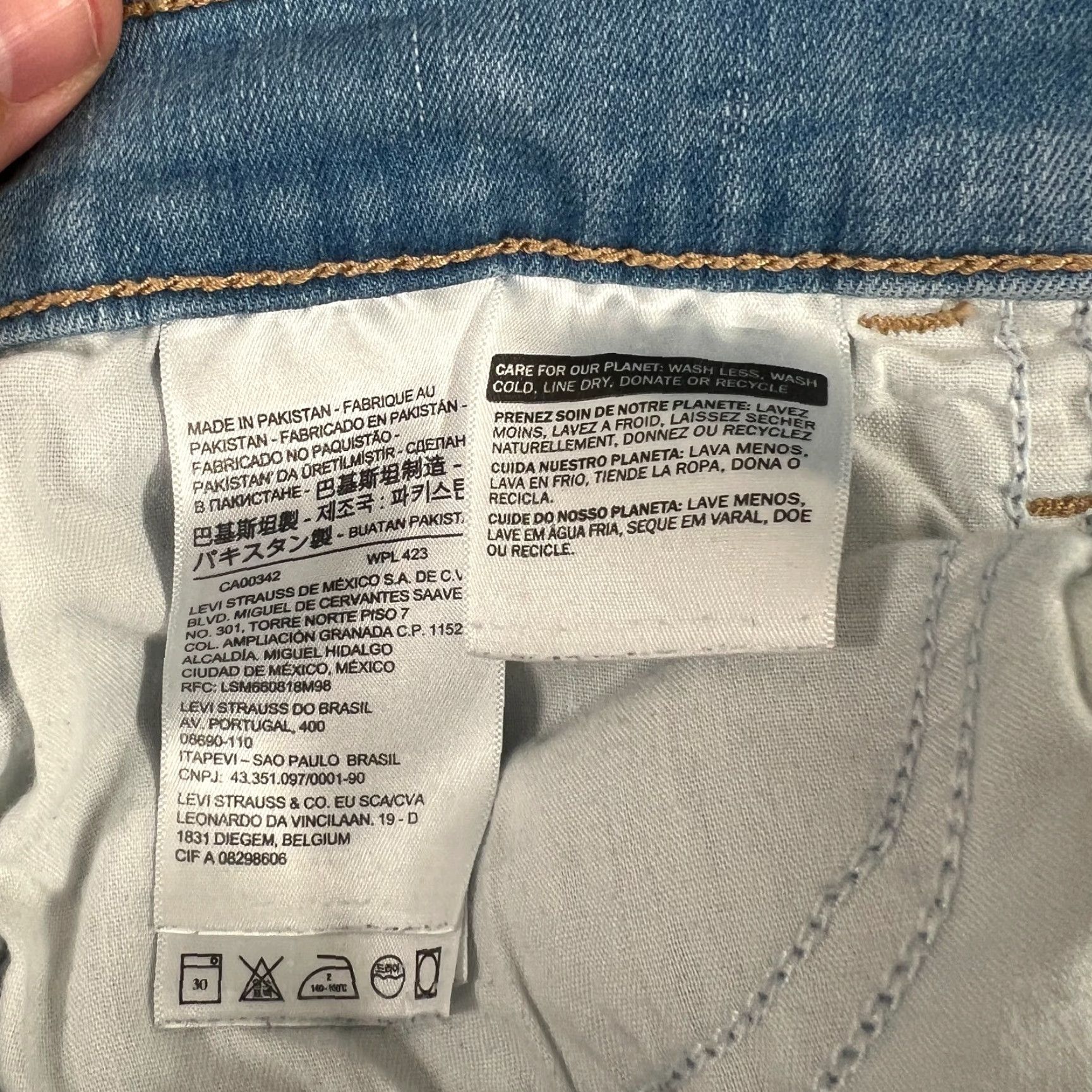 Levi's Levi's 720 Skinny Jeans Womens 32 34x30 Blue High Rise Stretch Denim Medium Wash Size 24" / US 00 / IT 34 - 7 Thumbnail
