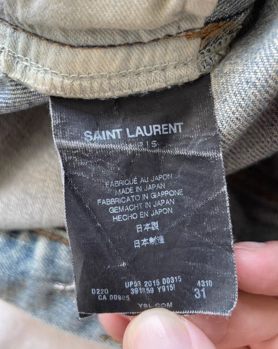 Saint Laurent Paris Saint Laurent Paris 14SS Ghost Claw Corroded Jeans. Size US 31 - 7 Thumbnail