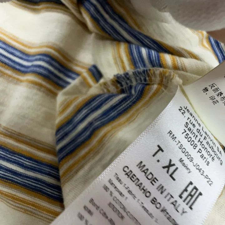 Lanvin Lanvin x Gallery Dept. Striped Logo T-Shirt -2508 Size US XL / EU 56 / 4 - 5 Thumbnail