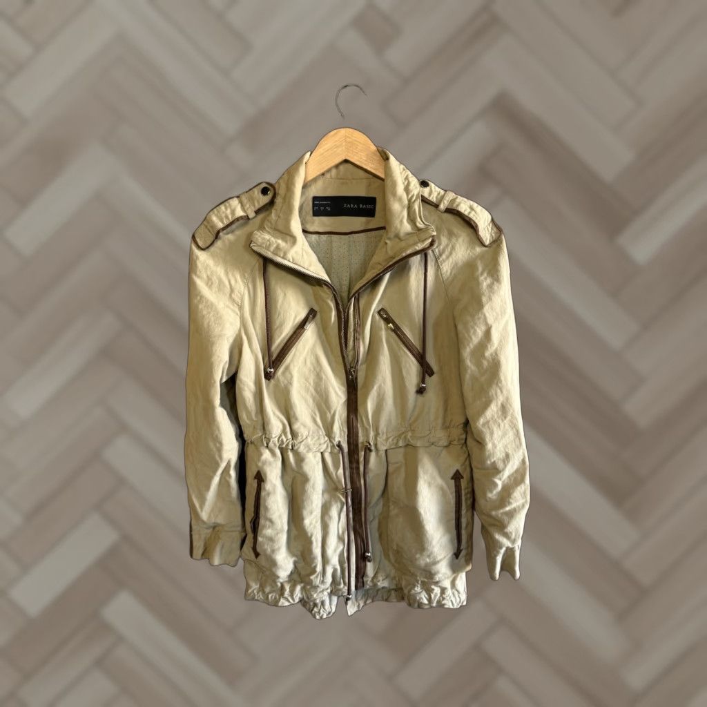 Zara Zara Womens Brown Full Zip Jacket Size Small User: Zara Womens Brown Full Zip Long Sleeve Jacket Size Small Size S / US 4 / IT 40 - 1 Thumbnail