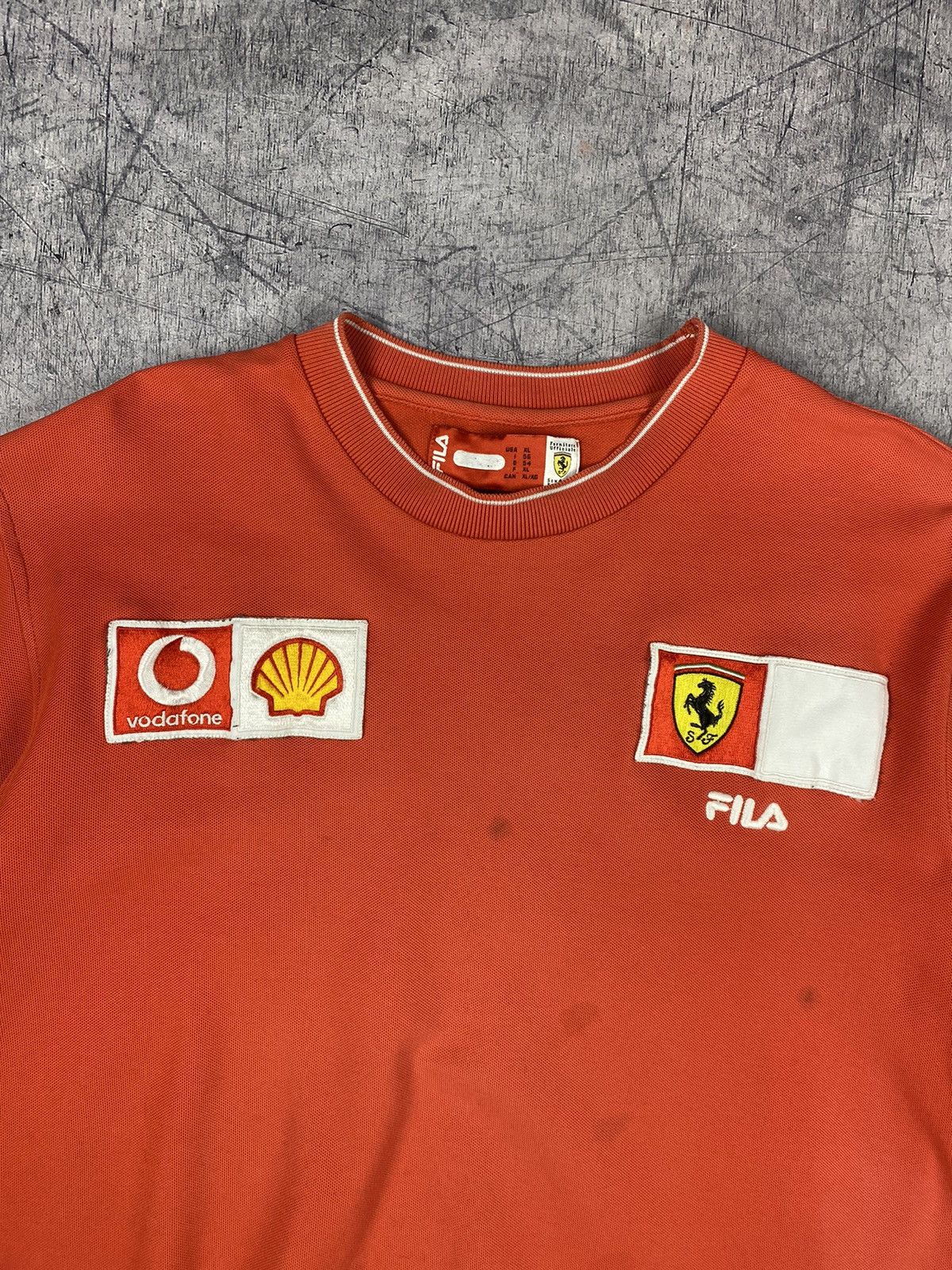 Ferrari × Fila × Vintage Vintage Ferrari Fila F1 Racing Shell Team T shirt Size US XL / EU 56 / 4 - 5 Thumbnail