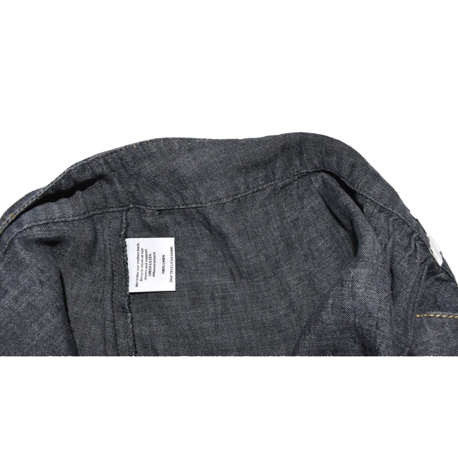 Eileen Fisher EILEEN FISHER Linen Denim Side Zipper Short Skirt Size M Size 34" / US 12 / IT 48 - 5 Thumbnail