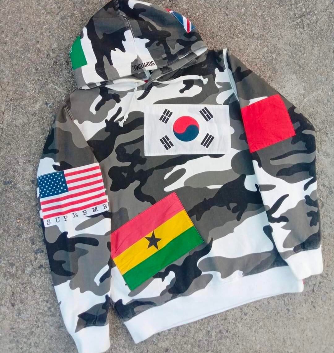 Supreme Supreme Flags Hoodie Camo RARE Size US M / EU 48-50 / 2 - 2 Thumbnail