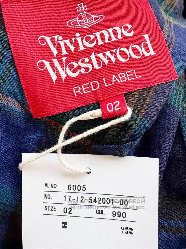 Vivienne Westwood Vivienne Westwood Blue and green plaid bow blouse dress Size M / US 6-8 / IT 42-44 - 6 Thumbnail