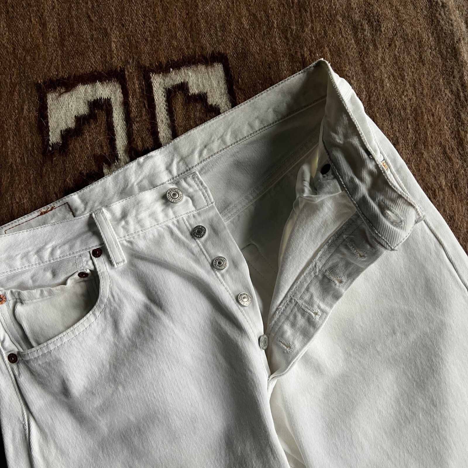Levi's Levi’s 501 Vintage Straight Fit Button Fly Jeans 9798AC Size US 31 - 5 Thumbnail