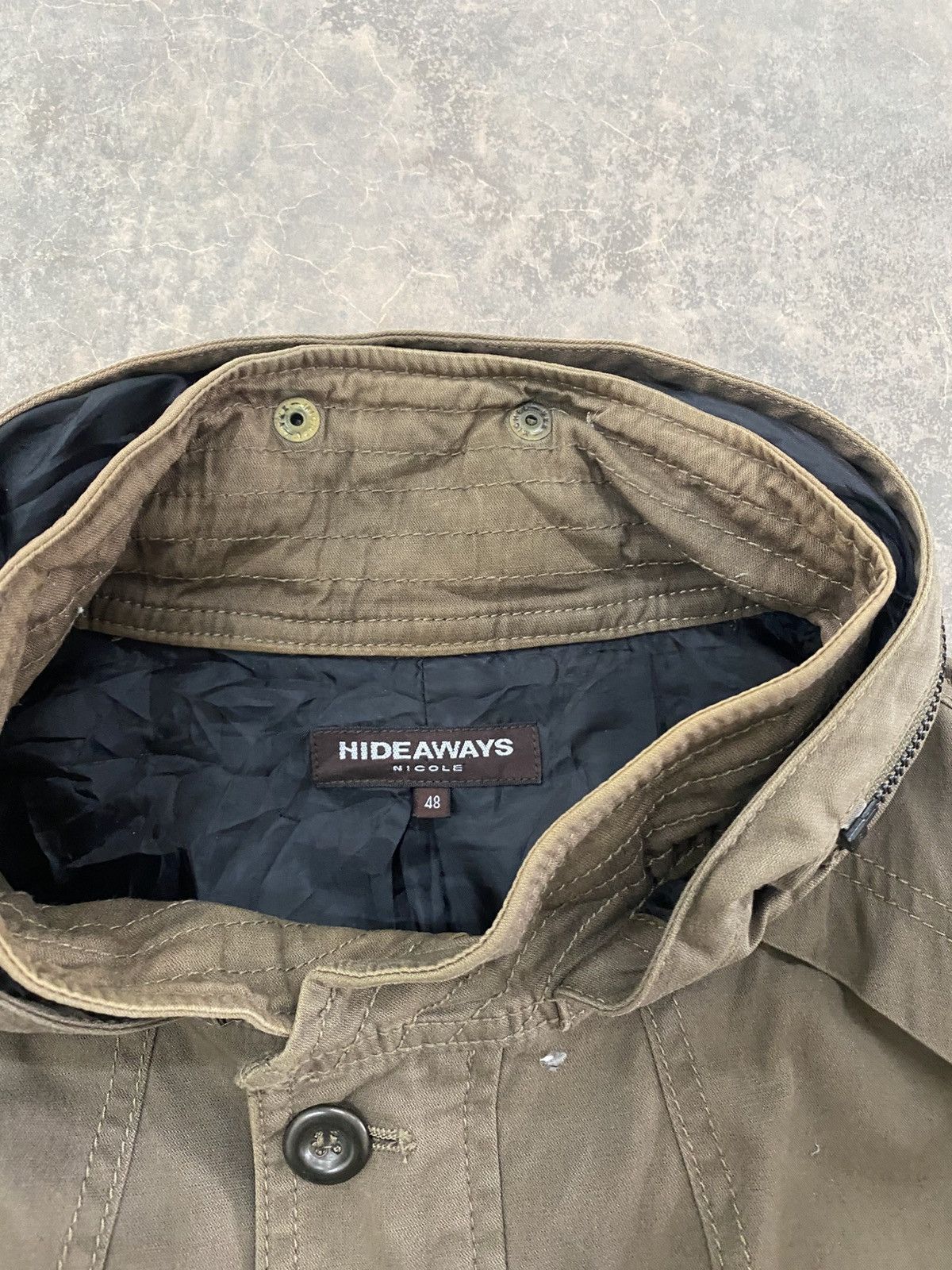 HIDEAWAYS HIDEAWAYS BY NICOLE BONO PARKA JACKET HOODED PUNK GRUNGE LGB Size US M / EU 48-50 / 2 - 6 Thumbnail
