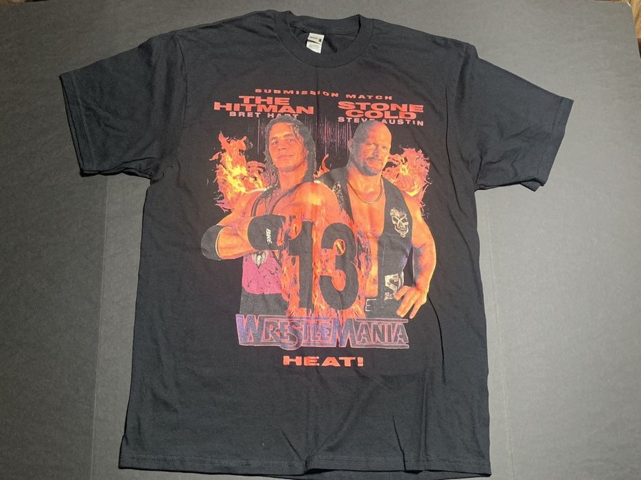 Wwf WWF Bret Hart x Stone Cold Steve Austin WM 13 Shirt | Grailed